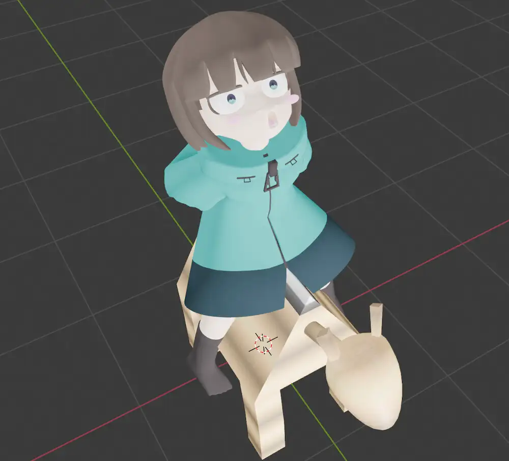 3Dモデル か○かま先生