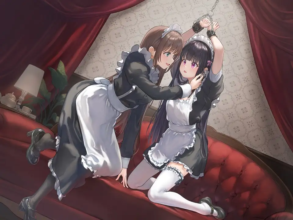 【TS百合】百合メイドレイの拘束飼育日記【主観視点ボイスあり・なし選択可能】【KU100】