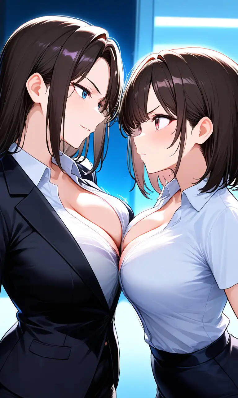 『彼氏を賭けた女上司とのオフィス決闘』