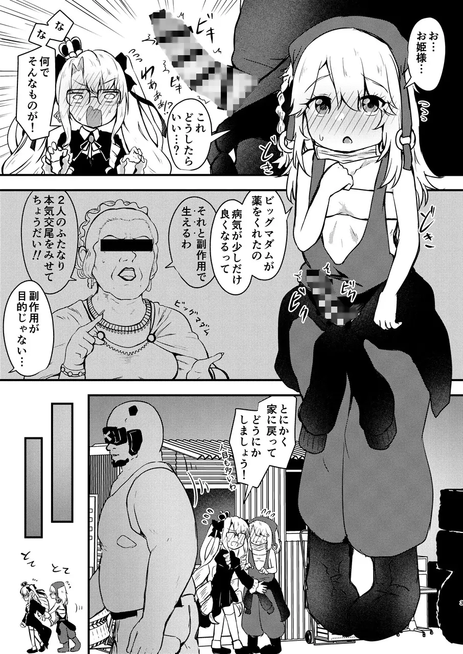 ちんちんが生えてしまったストール3世とプリンセスがラブラブ本気交尾をする話