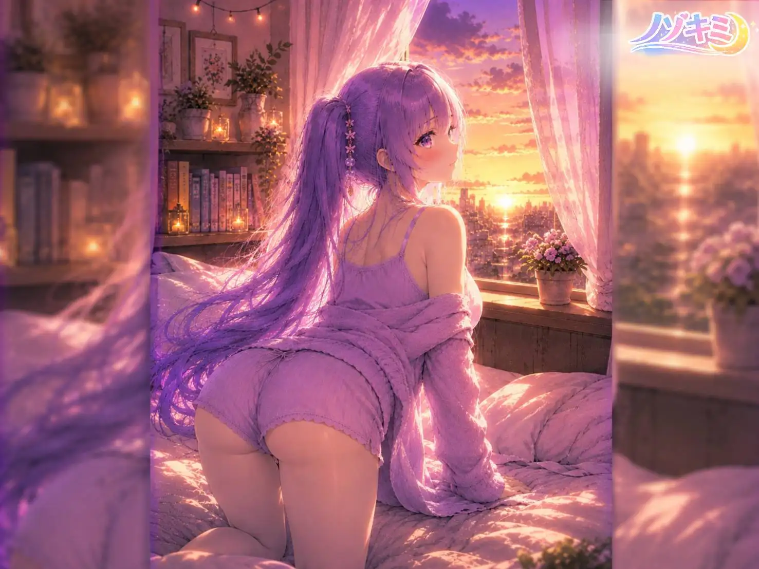 立ちバックぱんぱんっ!!♡【ノゾキミ】#08 夕焼けのなか、彼女と窓辺で立○バックした。【涼風めい】