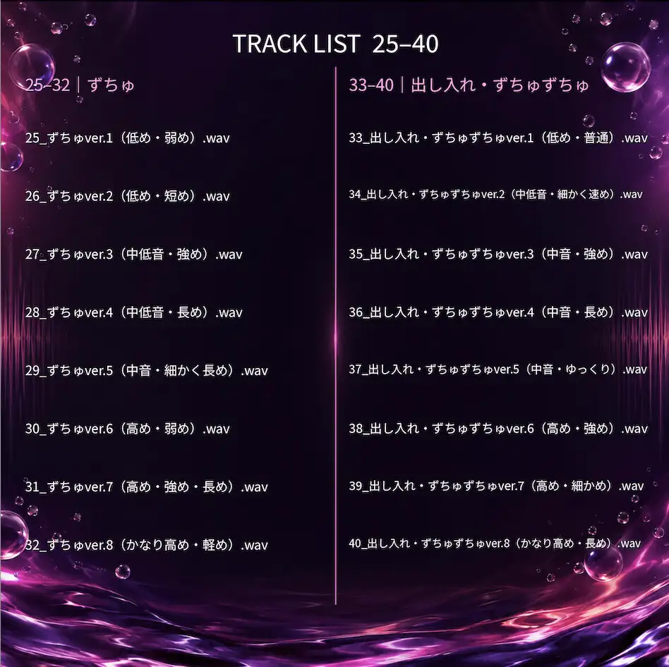 【成人向け効果音40種】挿入音効果音 ～濃厚パンパン&ずちゅずちゅ挿入音集～