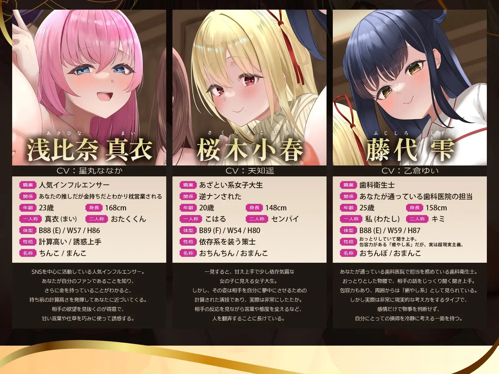 【早期特典】【5時間x5人】金持ちDT争奪♡嘘つき恋愛サバイバル~5人も婚約者候補がいるのに俺を本当に愛しているのは、たった1人だけらしい~