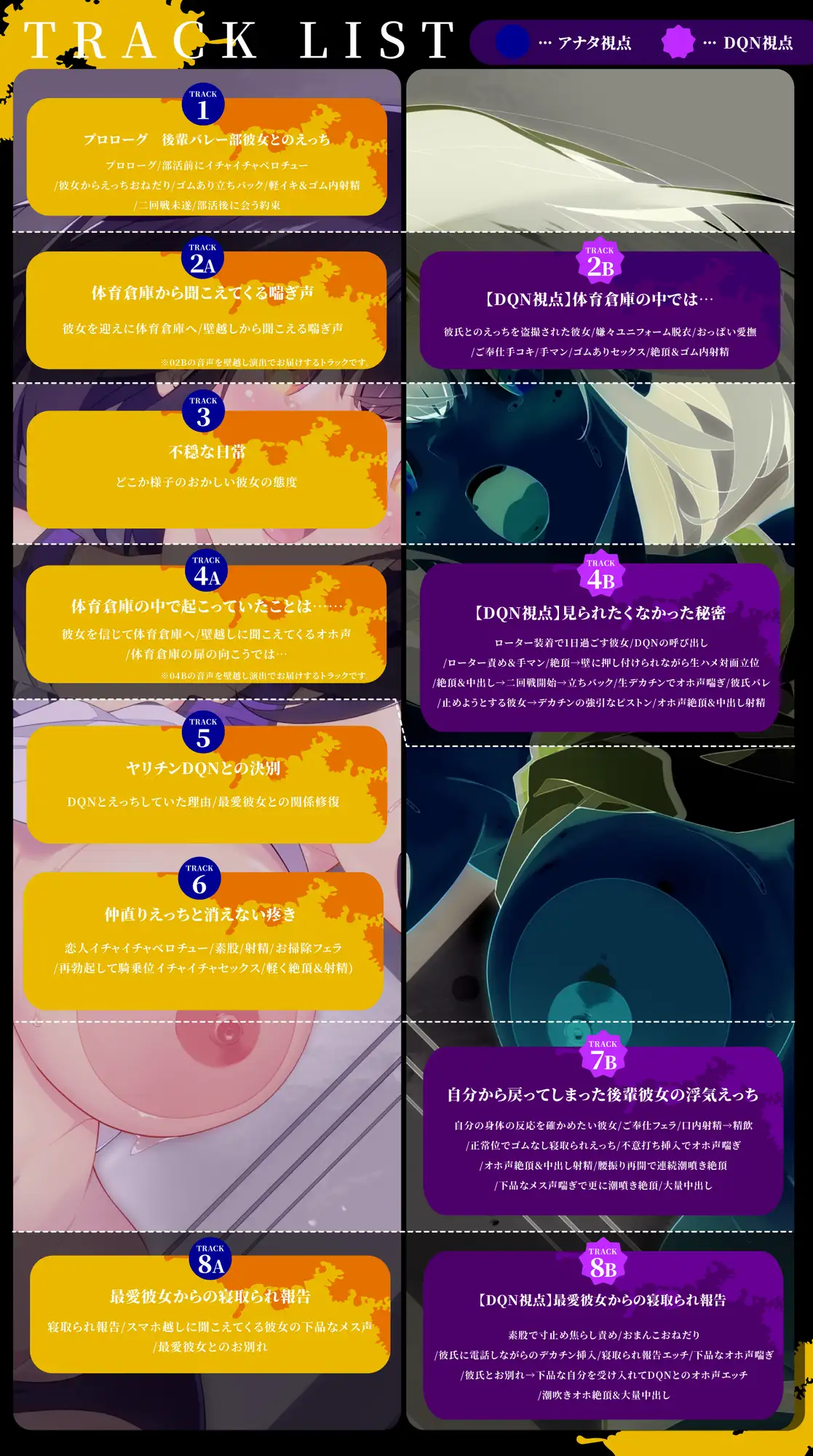 【DM特典付き!!壁越しNTR】後輩バレー部エースの最愛彼女がヤリチンDQNに寝取られるまで～体育倉庫から聞こえる、僕の知らない下品なメス声～