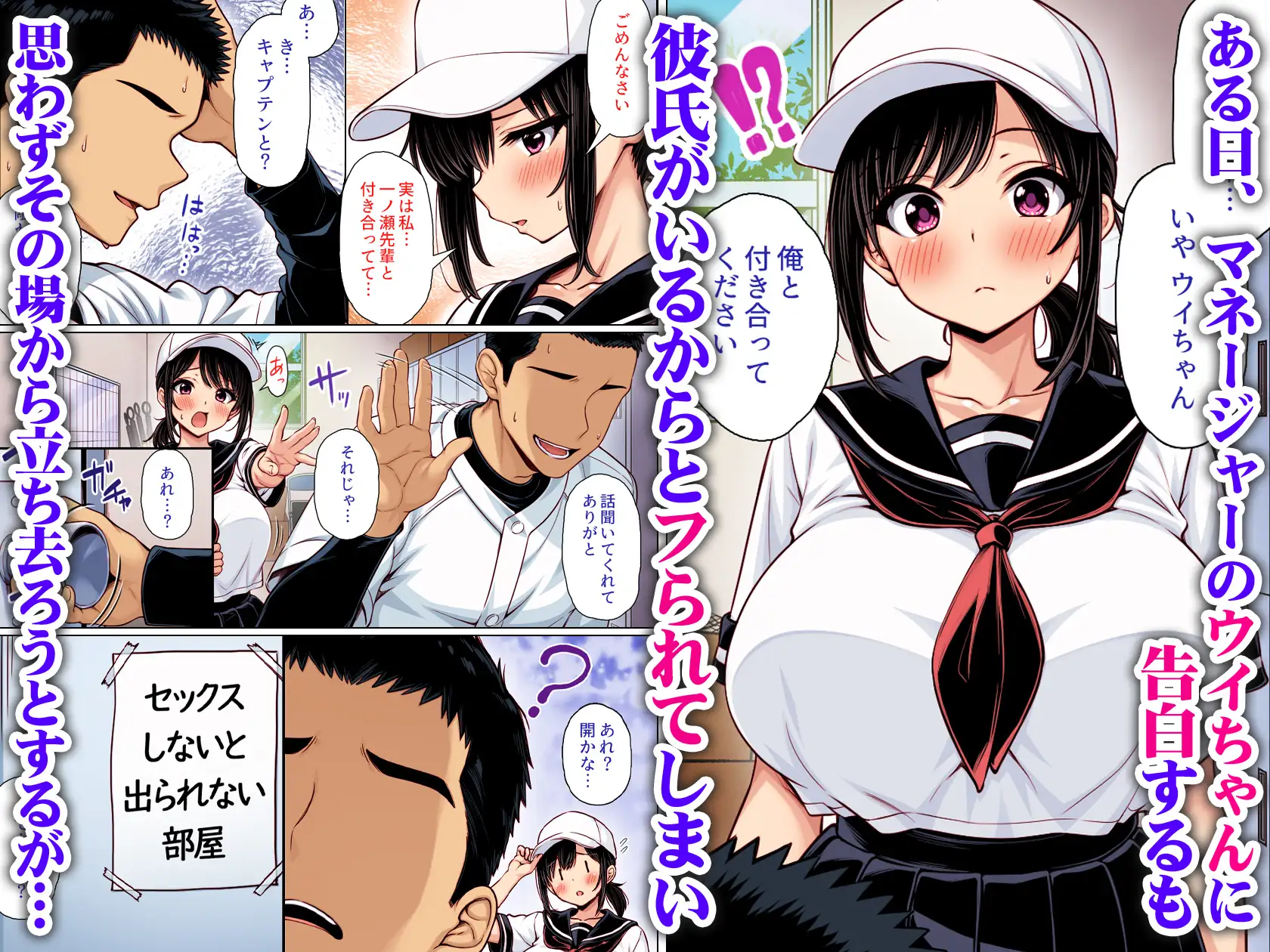 告白してフられたのに部室がセックスしないと出られない部屋になっていた カラー版