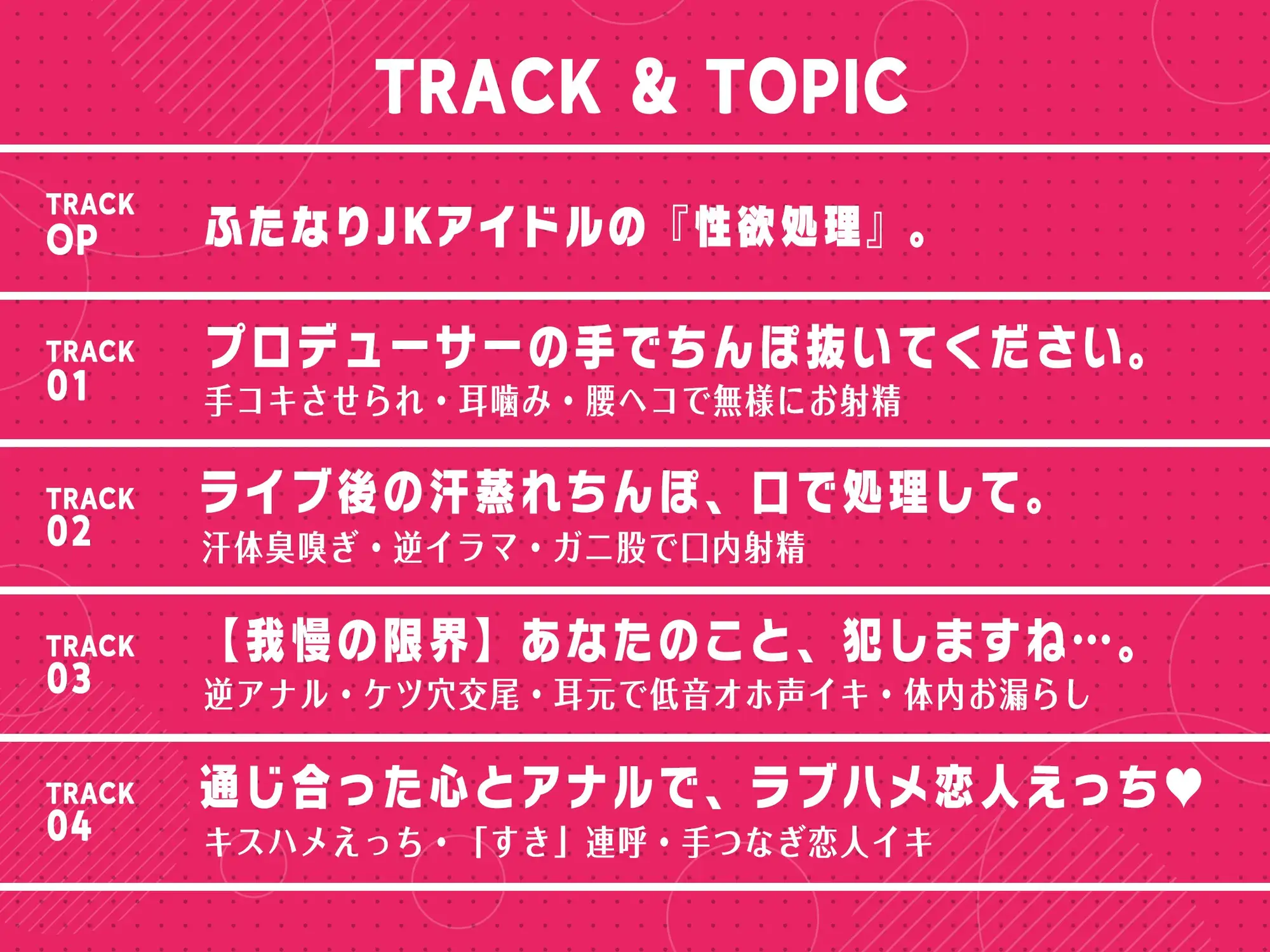 「プロデューサー、さっさと 私のちんぽ 抜いてくれませんか」～ダウナーふたなりアイドルと秘密の『性欲処理係』～【逆レ・逆アナル・逆イラマ】