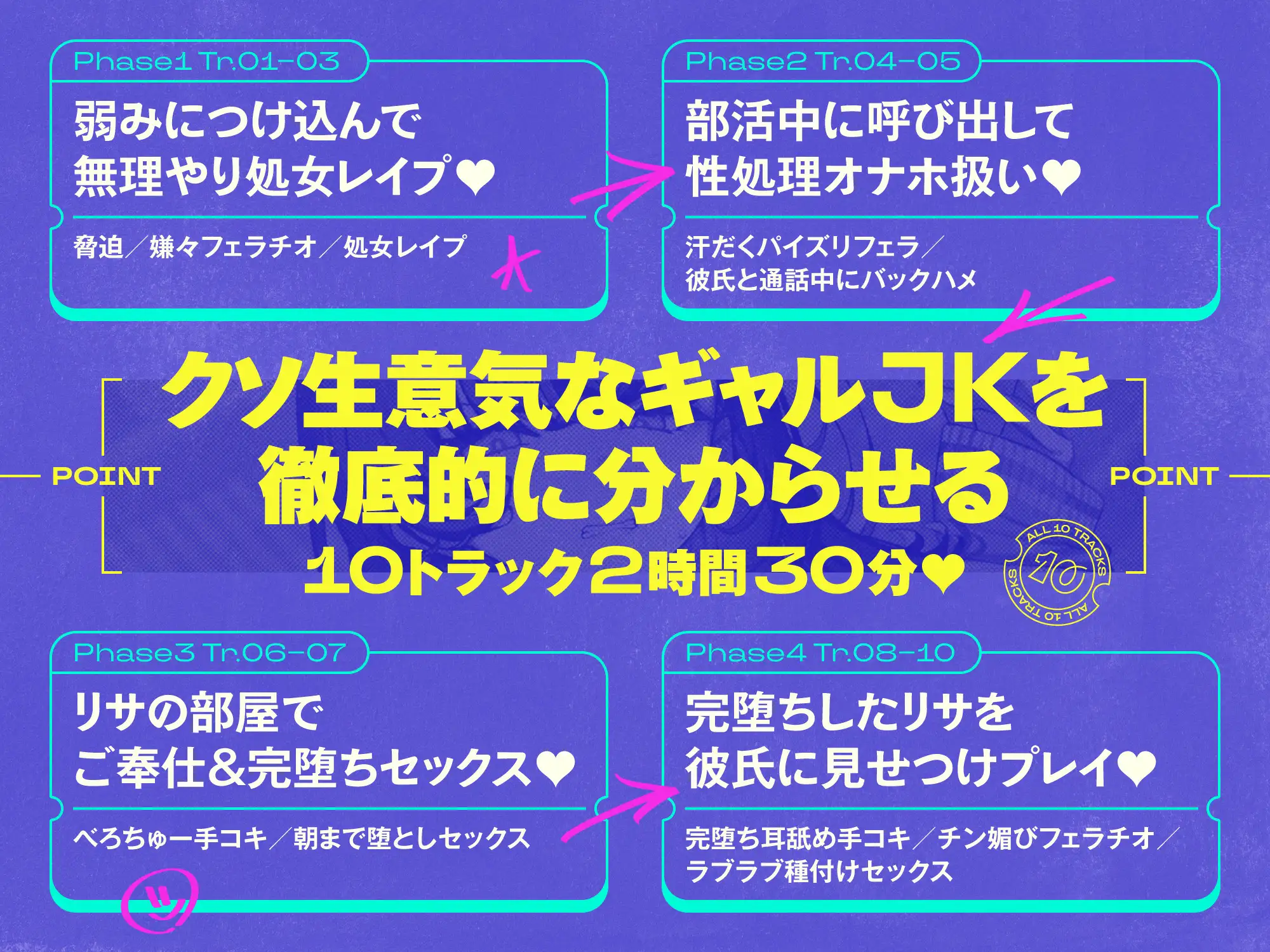 ✅9/28まで限定特典!✅生意気デカ乳ギャルJKがチンカス汚ちんぽなんかに負けるわけない!!【KU100】
