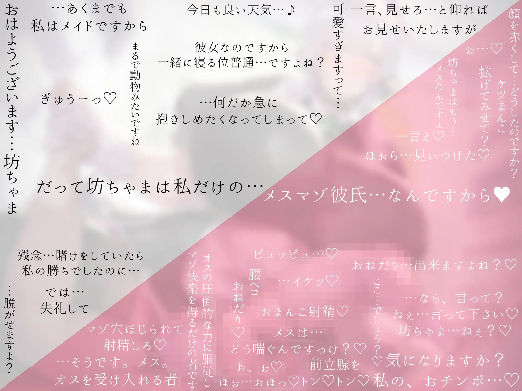 事務的クールなふたなりメイドの甘やかしオスマゾ彼氏になった僕