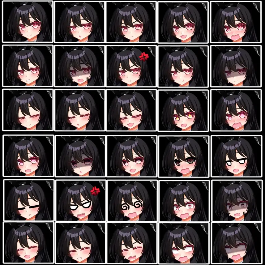 立ち絵素材 黒髪の女の子(ボテ腹)