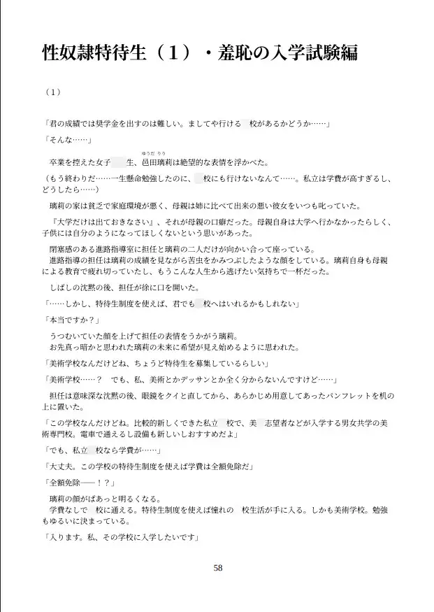 短編集『人権剥奪される女の子』