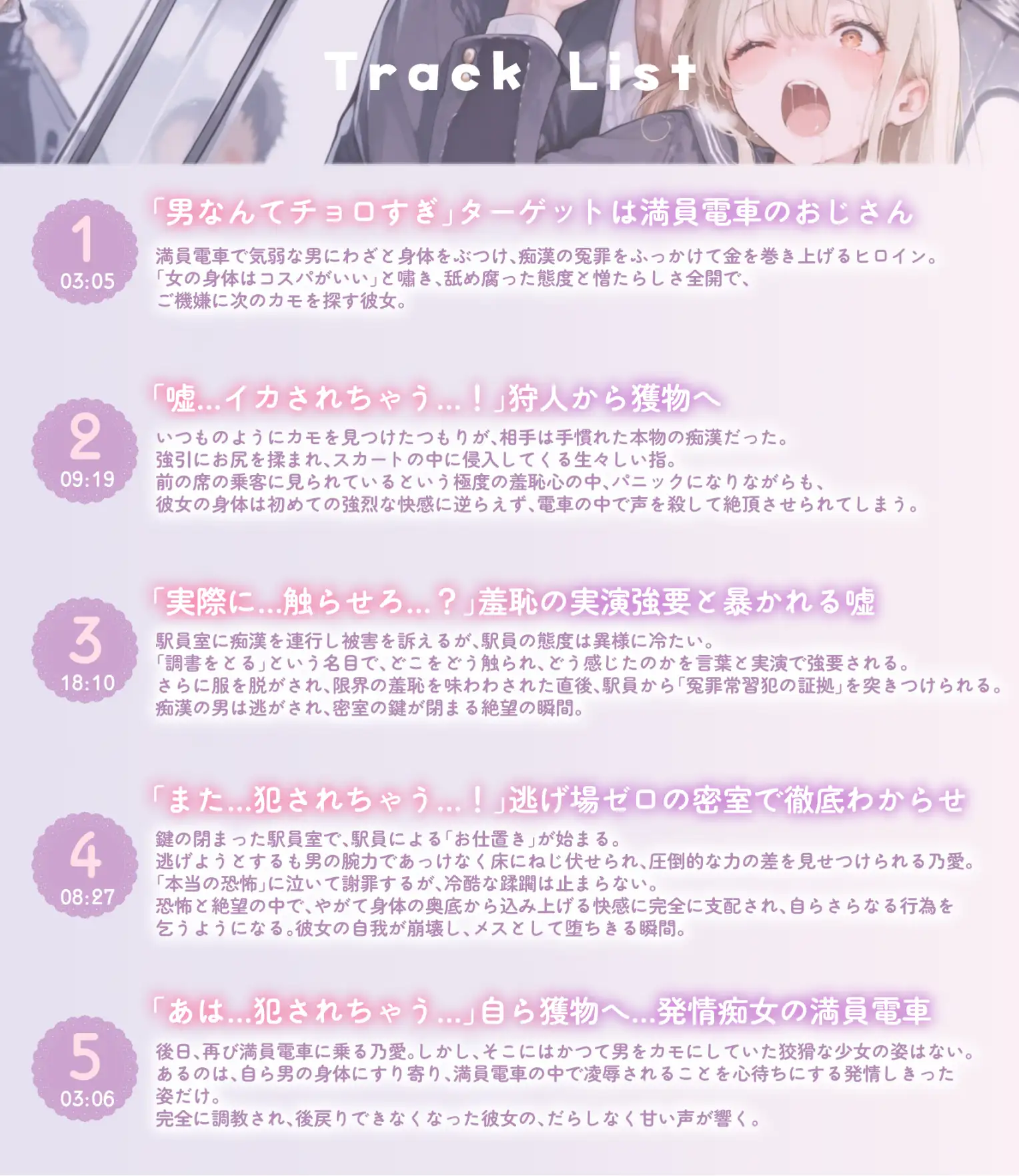 痴○冤罪で舐め腐っていた生意気J〇が、本物の痴○&駅員にワカラサれるまで