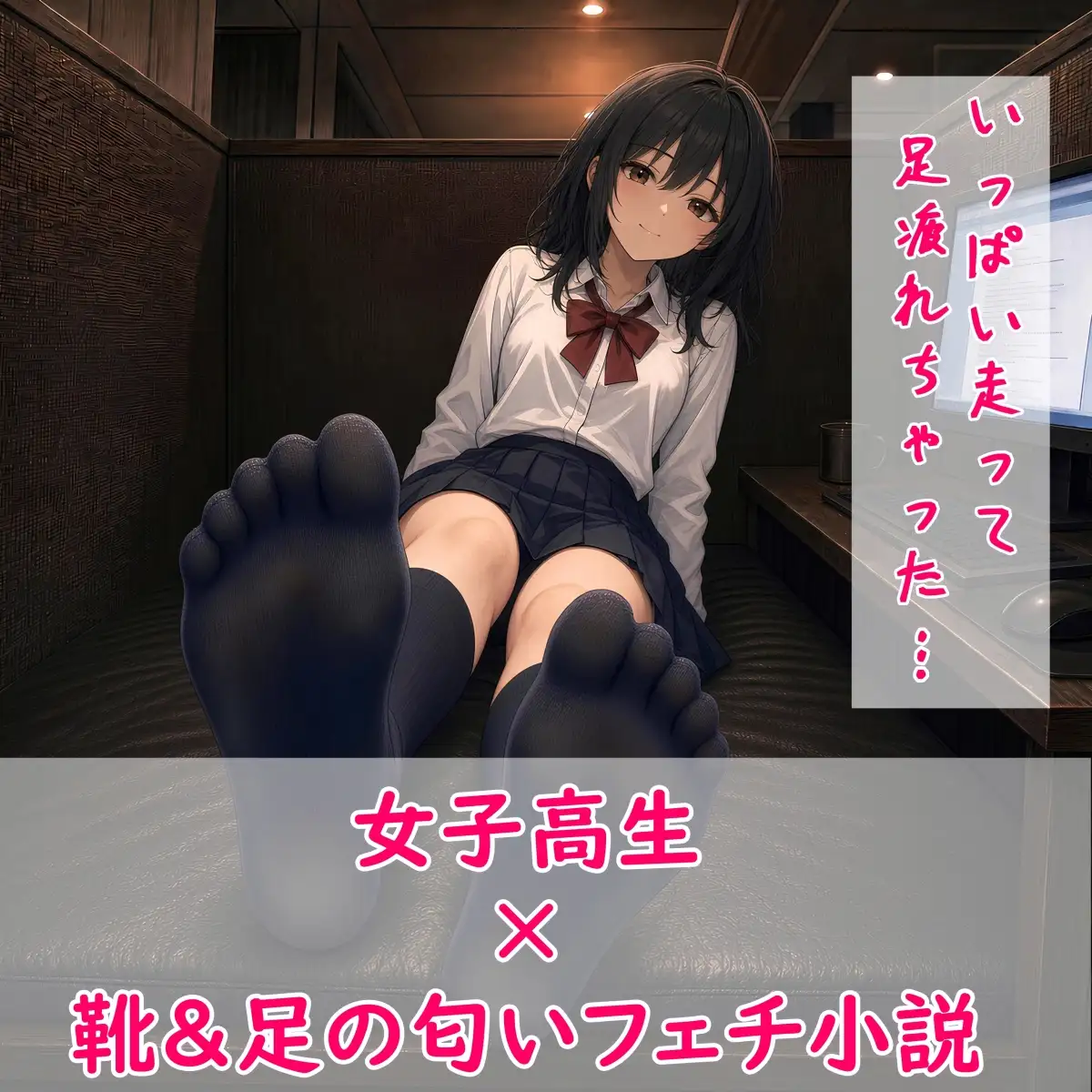 【足の匂いフェチ】好きな女子の上履きの匂いを嗅いでみたら、思ったよりも臭くてもっと大好きになってしまった話【手コキ】