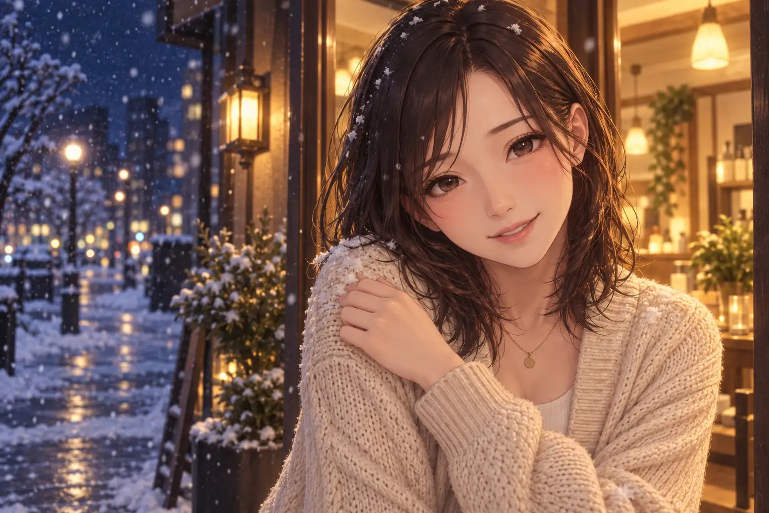 【女性優位催○】凪のサロン・雪の夜~音が消えていく静けさの奥で、委ねたい分だけ委ねる夜~