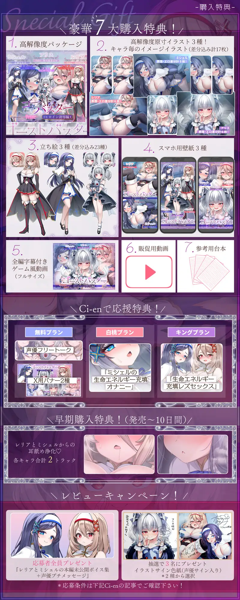 【✅全編ゲーム風字幕動画付✅～10/7早期特典有】ゴーストバスター≪ヒロイン凌-辱-編≫～聖なるおま〇こ敗北！エナジードレイン地獄で精神崩壊♡～【★2ヵ月連続企画】