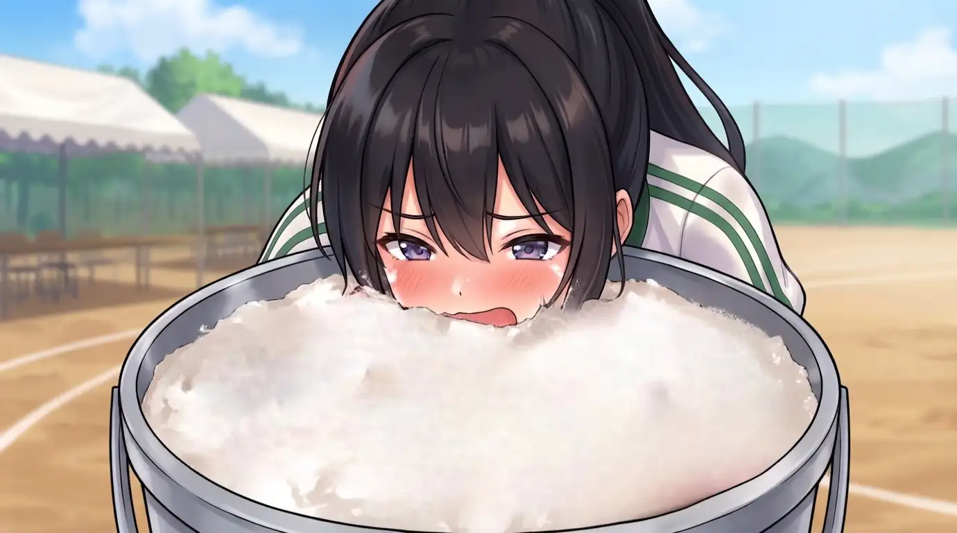 憧れの美少女が、体育祭の障害物競走で粉まみれ！?
