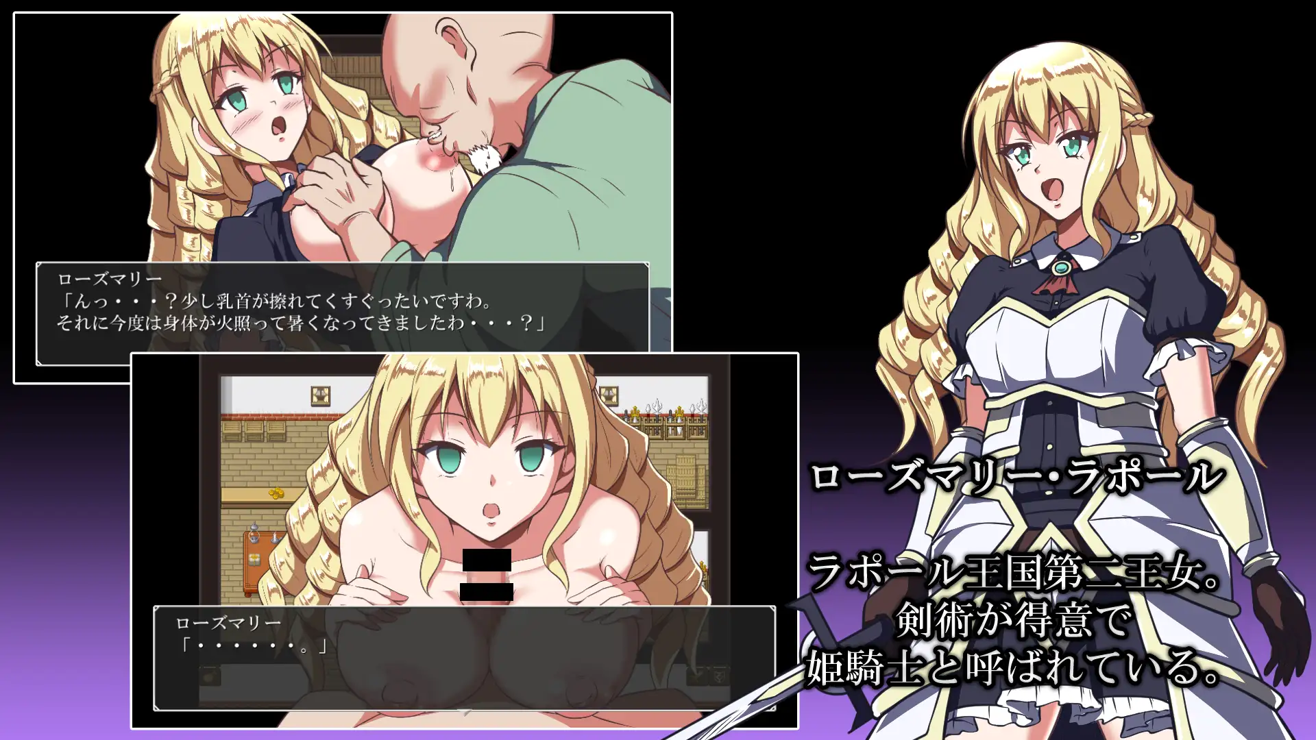 姫騎士ローズマリーと精神支配魔法