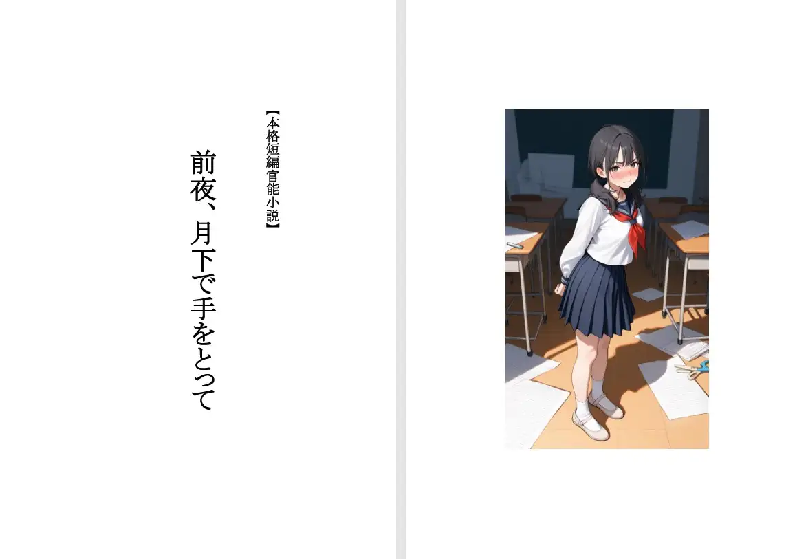 【本格短編青春小説】前夜、月下で手をとって