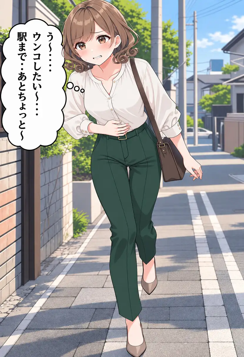 初●学園・森川千紗は大便を我慢できない3