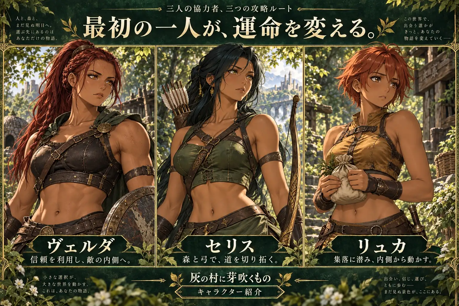 灰の村に芽吹くもの ― 五粒の種とアマゾネスの女王 ―