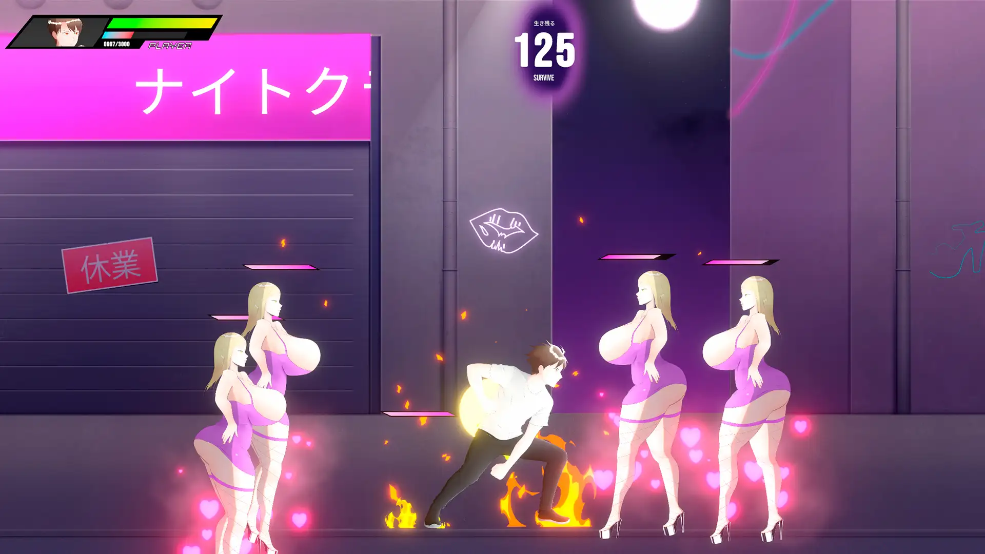 [Weak Hero] 第2版 – 絶望の120秒:美女ドッペルゲンガー軍団による執拗な誘惑とビンタ [アクション/Live2D]