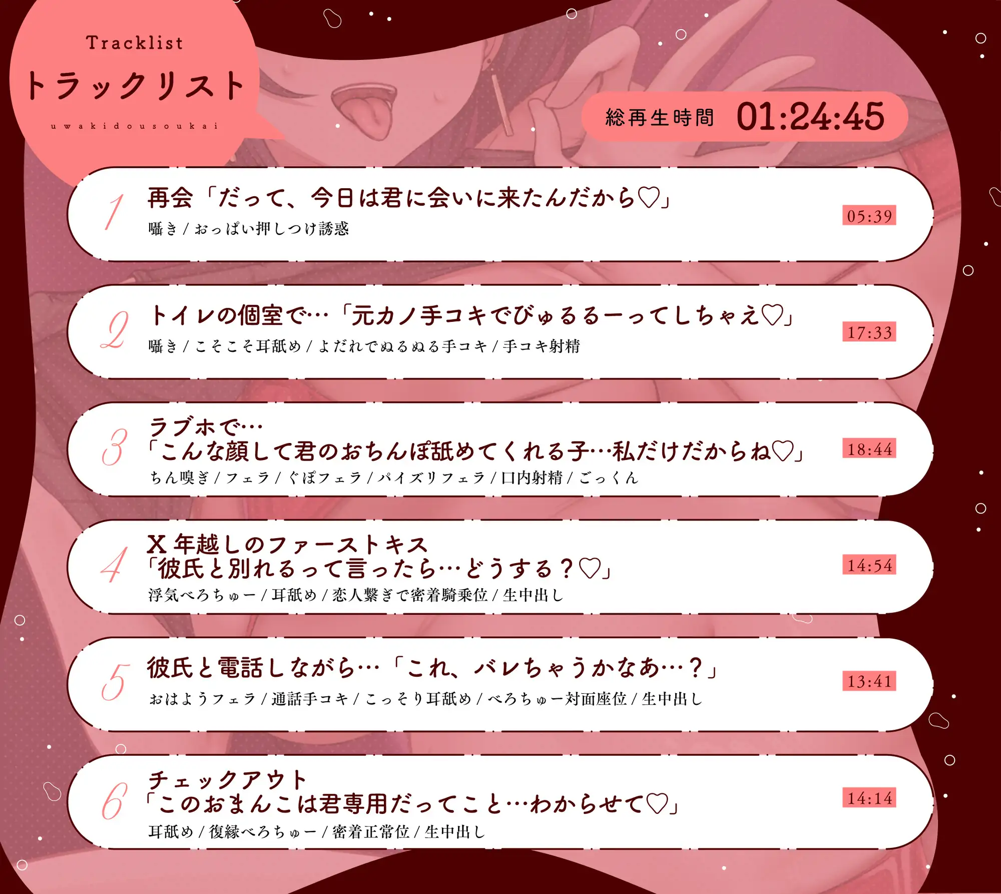 【浮気/逆レ/寝取り】Hカップ元カノと背徳浮気ハメ同窓会 〜ビッチになった発情メスはあなたのチンポに媚び狂う|ラブホ連れ込み発情逆レ&復縁確定寝取りハメ〜