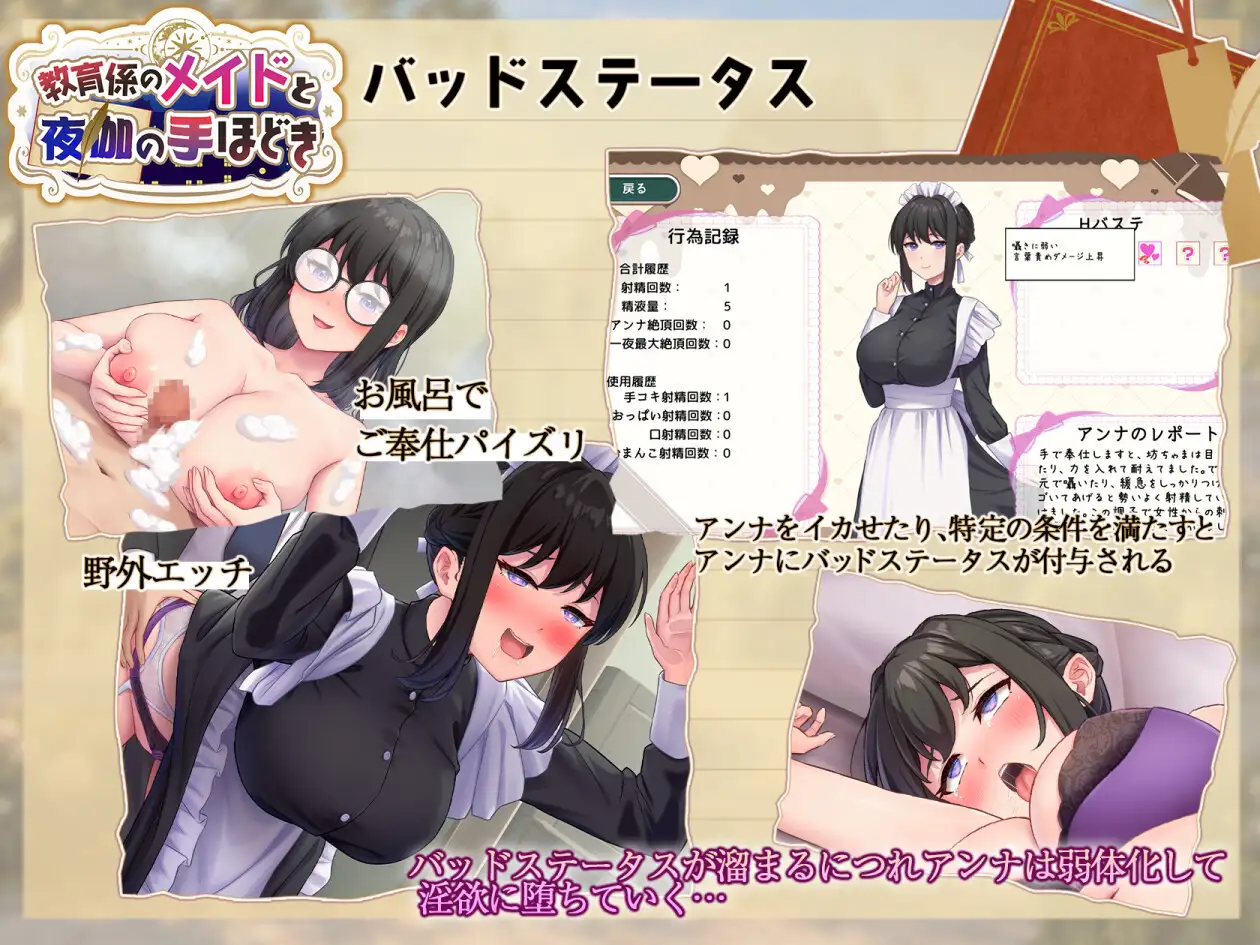 教育係のメイドと夜伽の手ほどき