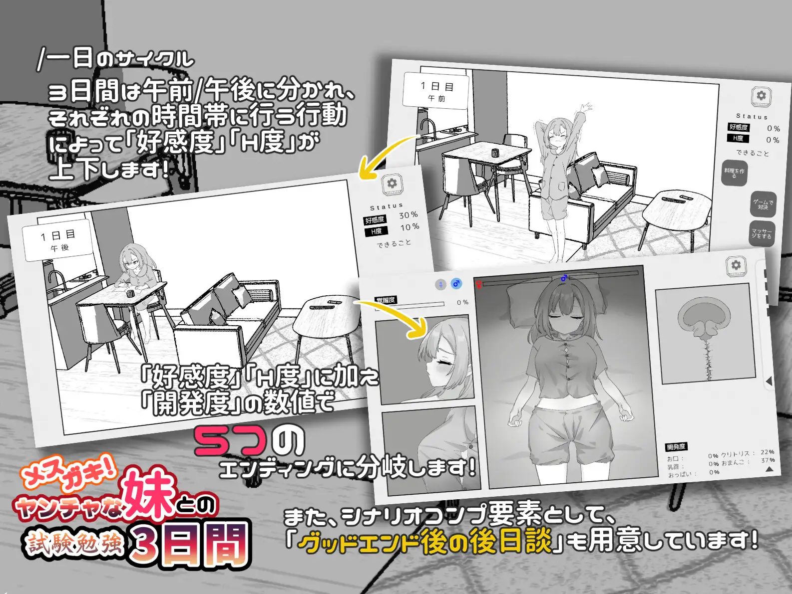 メ○ガキ!ヤンチャな妹との試験勉強3日間