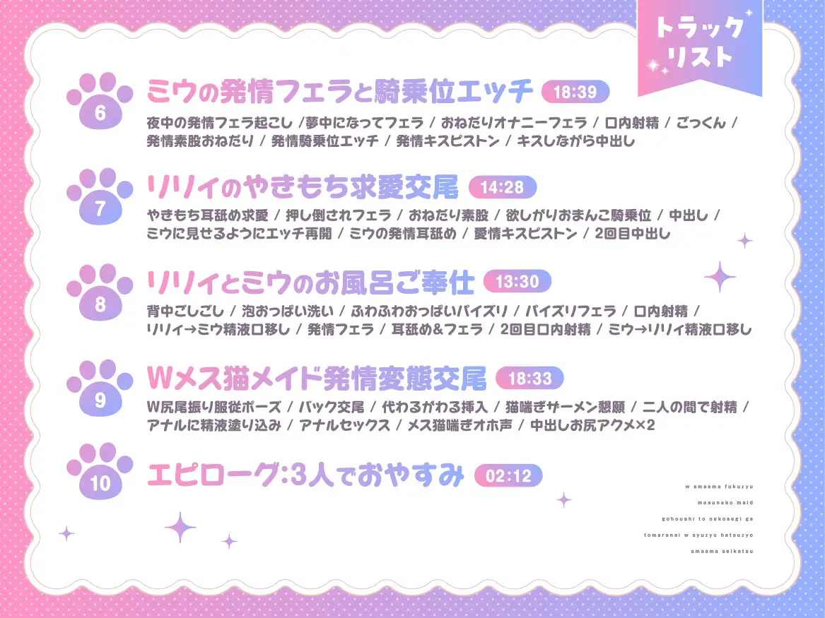 ダブルあまあま服従メス猫メイド~ご奉仕と猫喘ぎが止まらないW主従発情甘々性活~