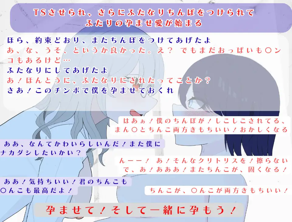 【完全版】俺の処女を狙っている彼女はふたなりマッドサイエンティスト&ふたなり種付けで心までメスにされる俺の絶望と快楽
