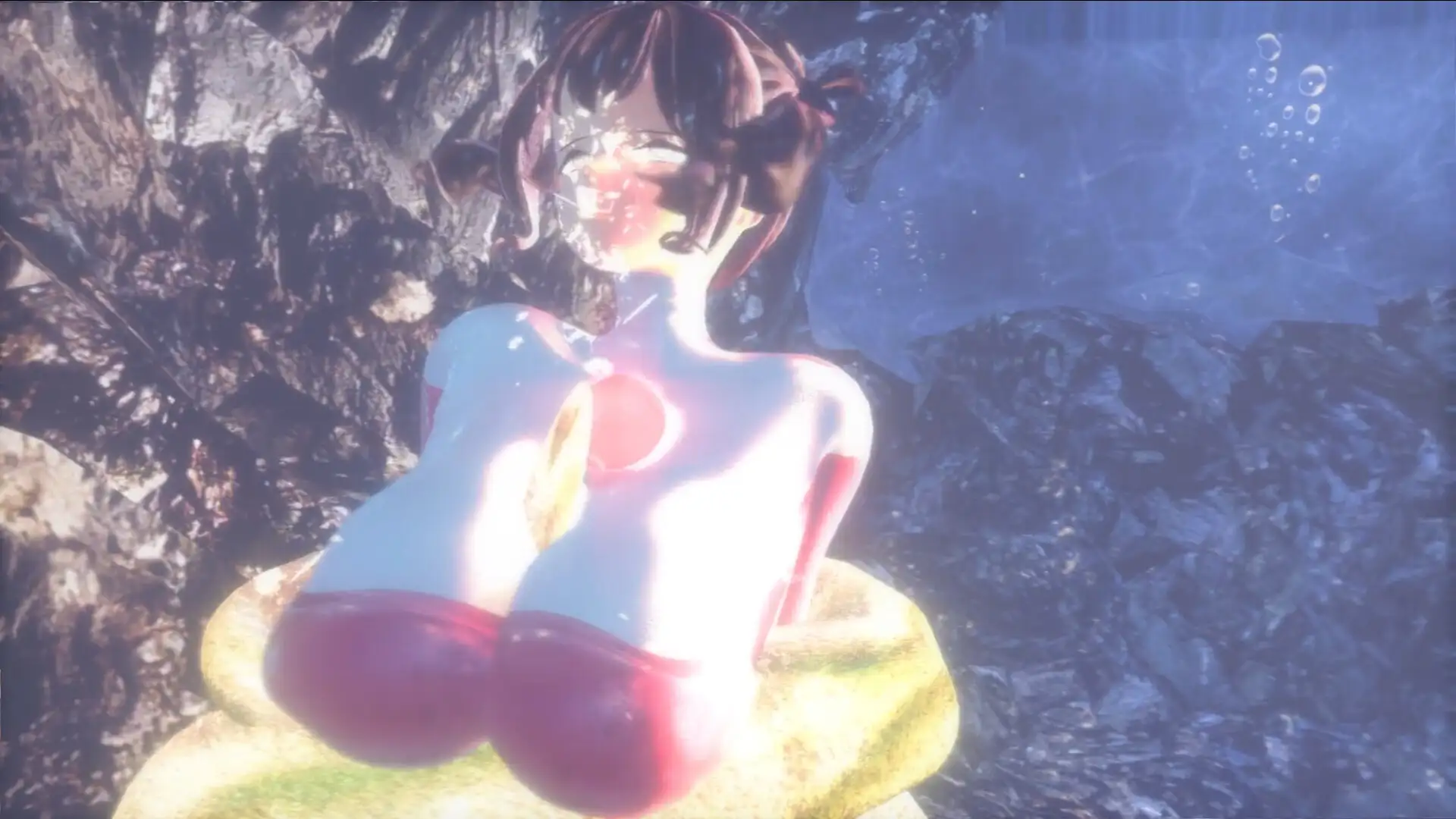 【揺れる！苦しむ！喘ぐ！ボイス音声付き動画付属】ウルティメイトヒロインズ2 超深海の悪夢！蛇締め付け拘束敗北！