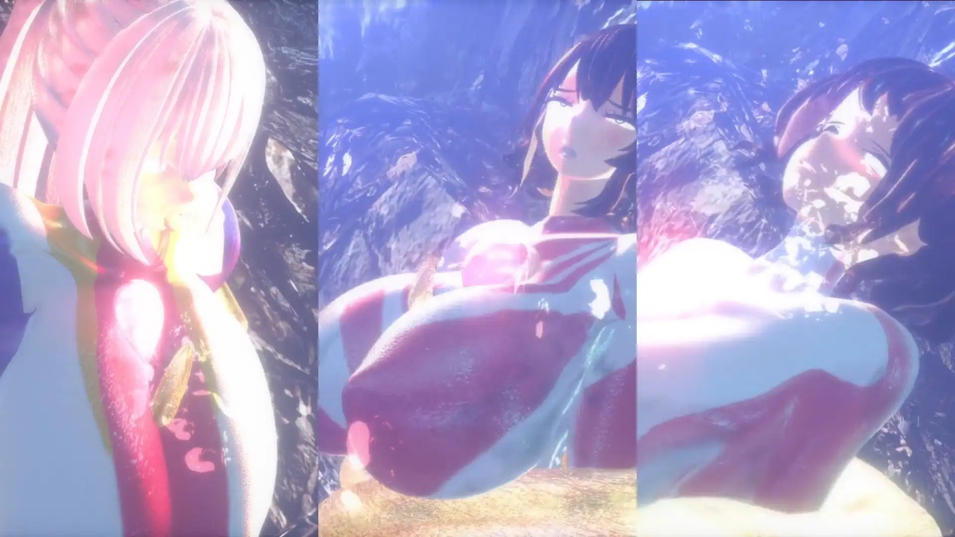 【揺れる！苦しむ！喘ぐ！ボイス音声付き動画付属】ウルティメイトヒロインズ2 超深海の悪夢！蛇締め付け拘束敗北！