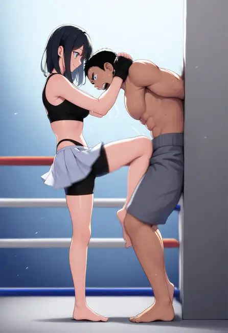 妹の前で年下の女の子に公開処刑されるのそんなに良かったですか?妹の女友達に格闘技でボロ負けした全国ベスト8の兄が童貞より先に処女を失い、妹は処女より先に童貞卒業