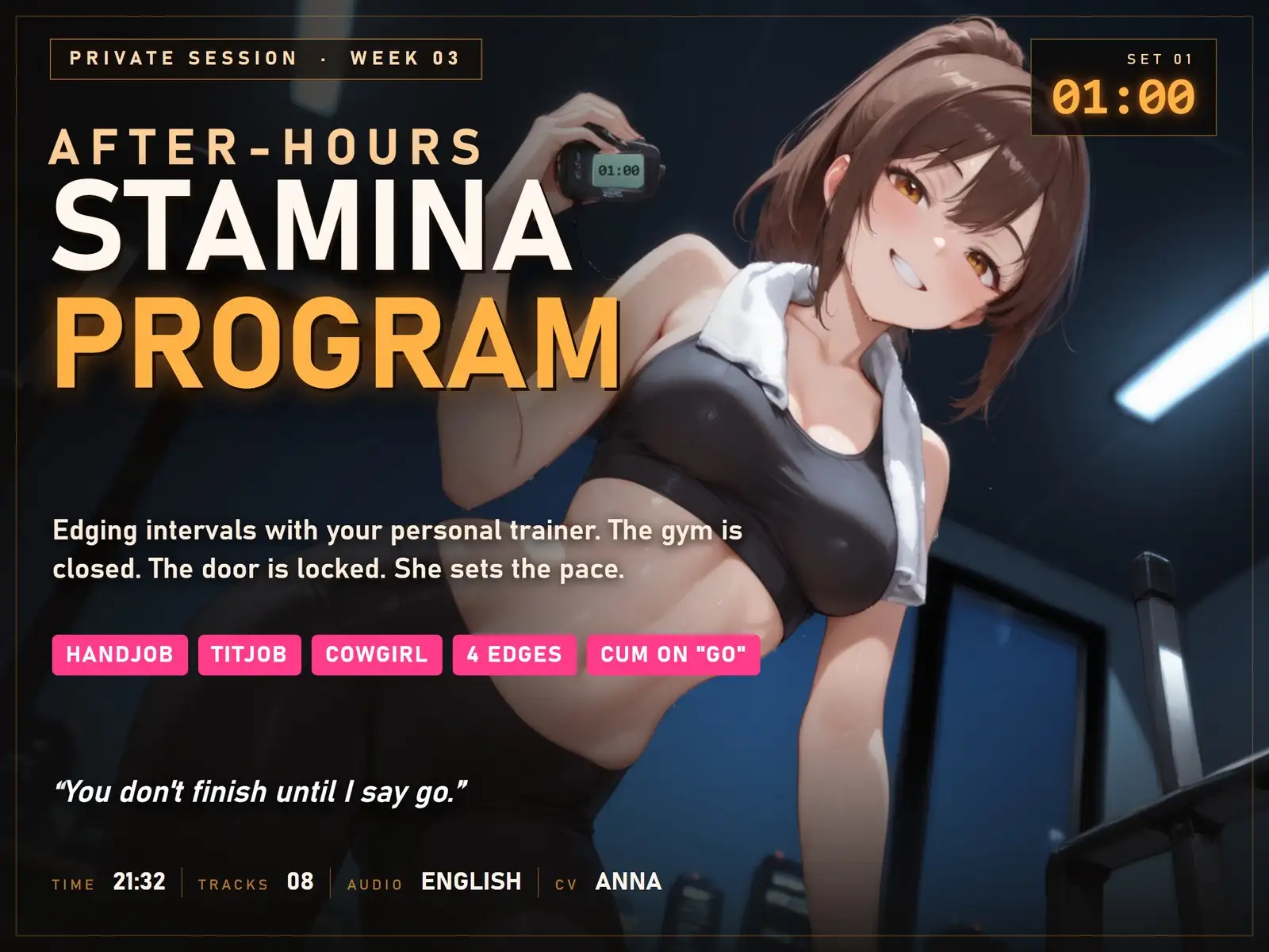 After-Hours Stamina Program: Edging Intervals with Your Personal Trainer