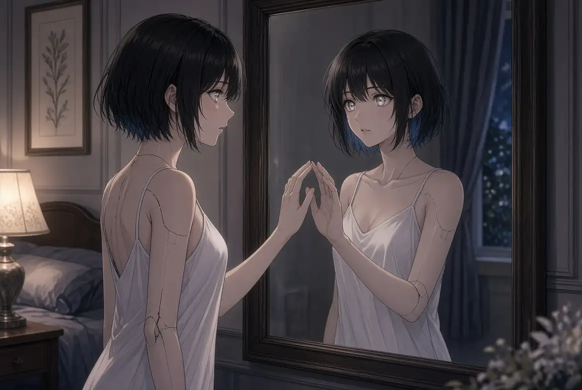 【同期催○】アンドロイドに呼吸も鼓動も快感も映し返されて〜触れた分だけ触れ返される、鏡写しの相互オナサポ〜【アンドロイドと同期する 01】