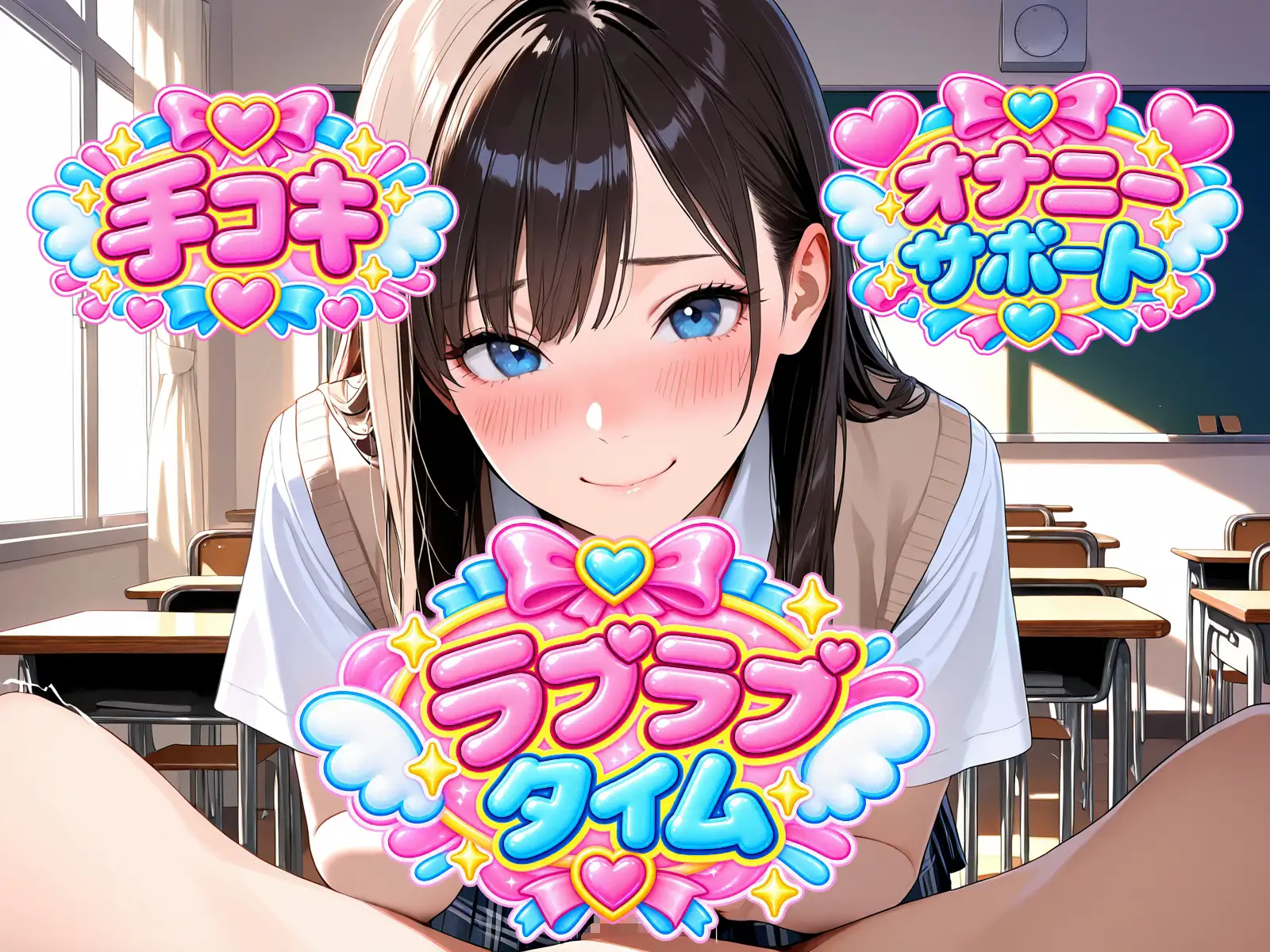 【オナサポ】あまあま手コキ3シチュ♡後輩マネが部活先輩に憧れ甘々手コキ/ラブラブ彼女の彼氏手コキ射精管理★教え子が先生に憧れて禁断手コキ