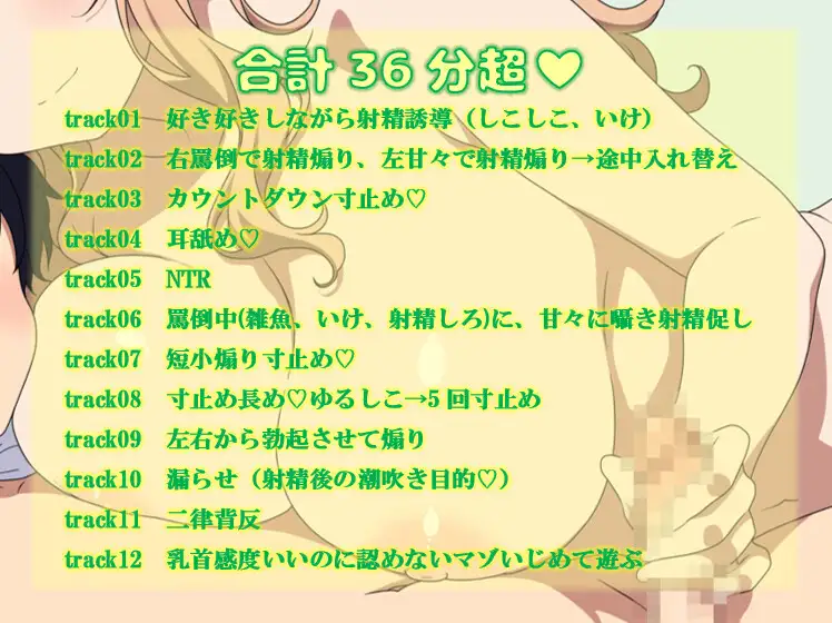 さくっと抜けて何度も使える♡マゾ向け2♡短編詰め合わせボイス♡全編アドリブ♡癖になるマゾオナニーで性癖悪化♡