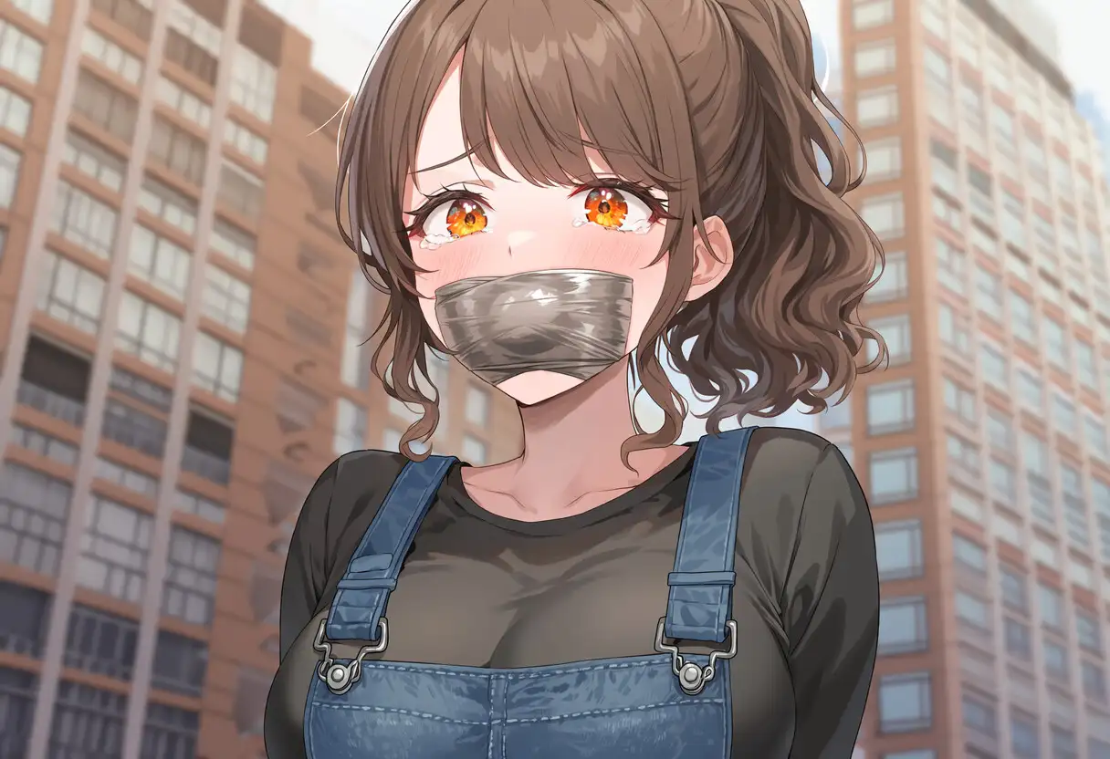 ○供向けヒーローショーの手違いで猿轡羞恥ぷれいに晒される