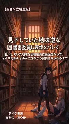 【百合×下剋上】見下していた地味な図書委員に裏垢をバレて、イキり処女ギャルが泣きながら発情させられるまで