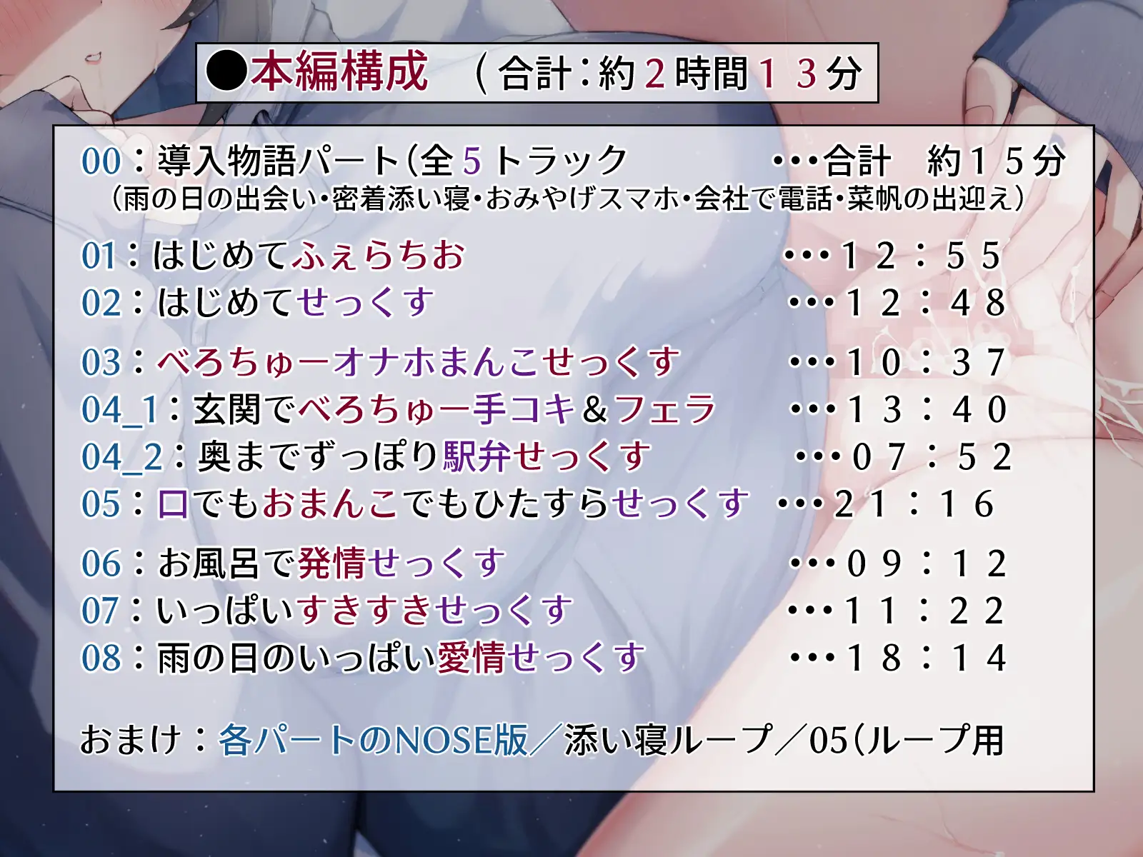 【無声音囁き】拾った家出少女とたっぷりべろちゅーオナホまんこ性活