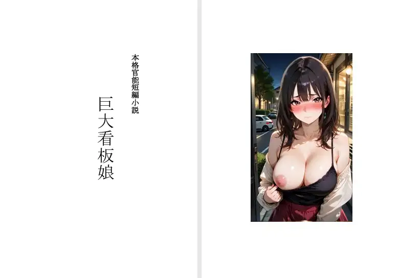 【本格官能短編小説】巨大看板娘