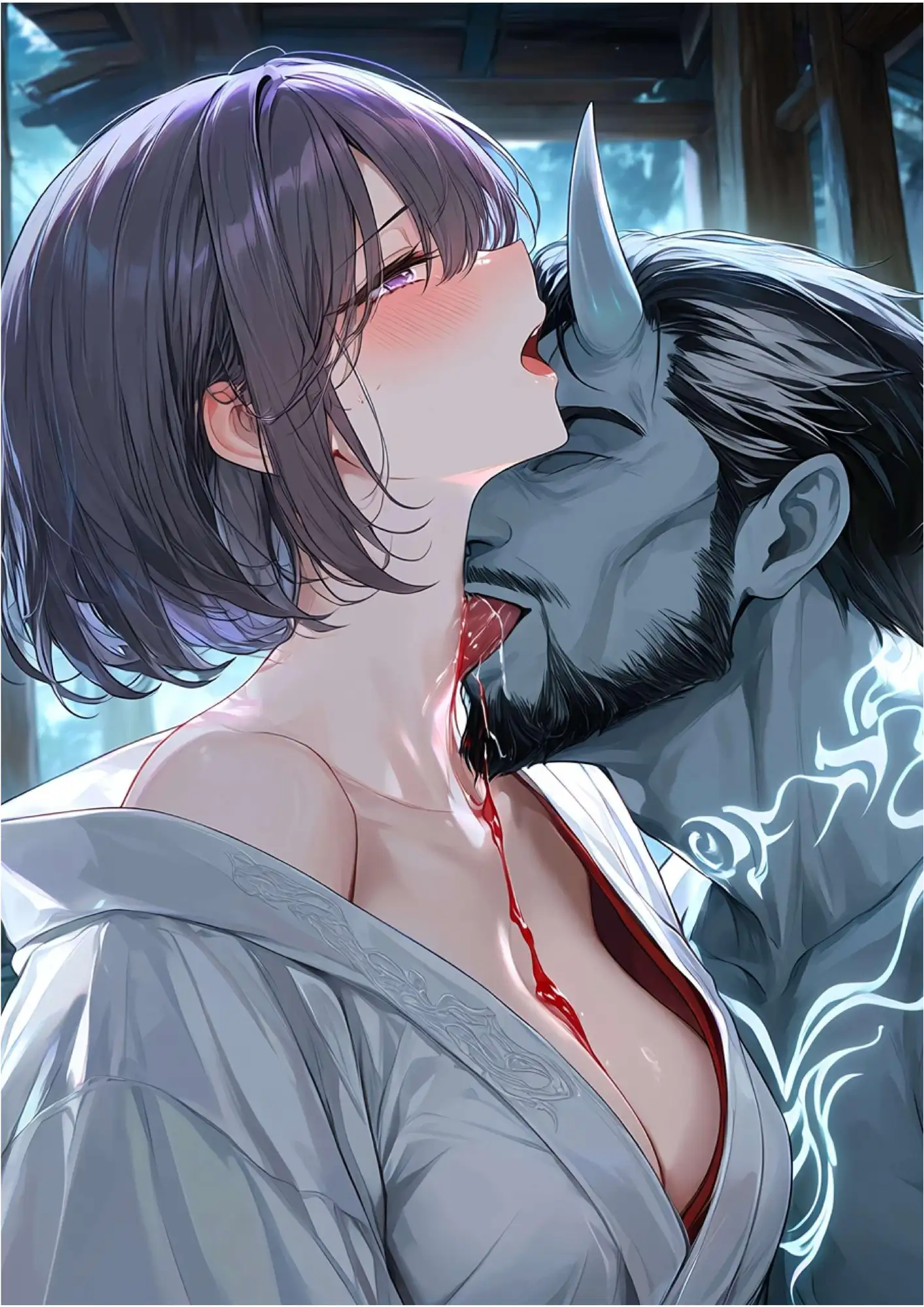 【自堕】鬼に敗れた退魔師巫女 ～握った柄を手放して…愛を乞い孕み堕ちる～