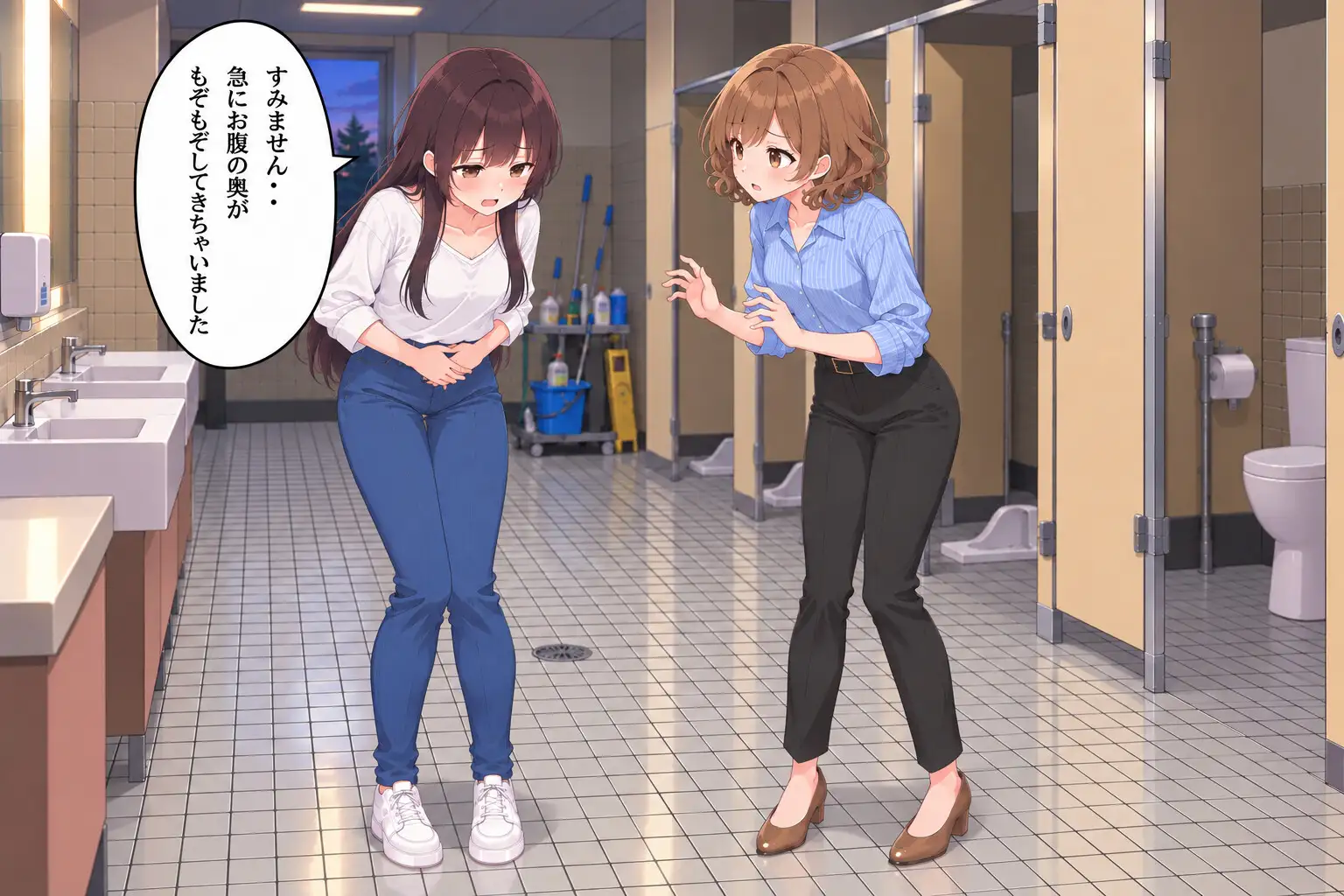 初●学園・森川千紗は大便を我慢できない4 後編