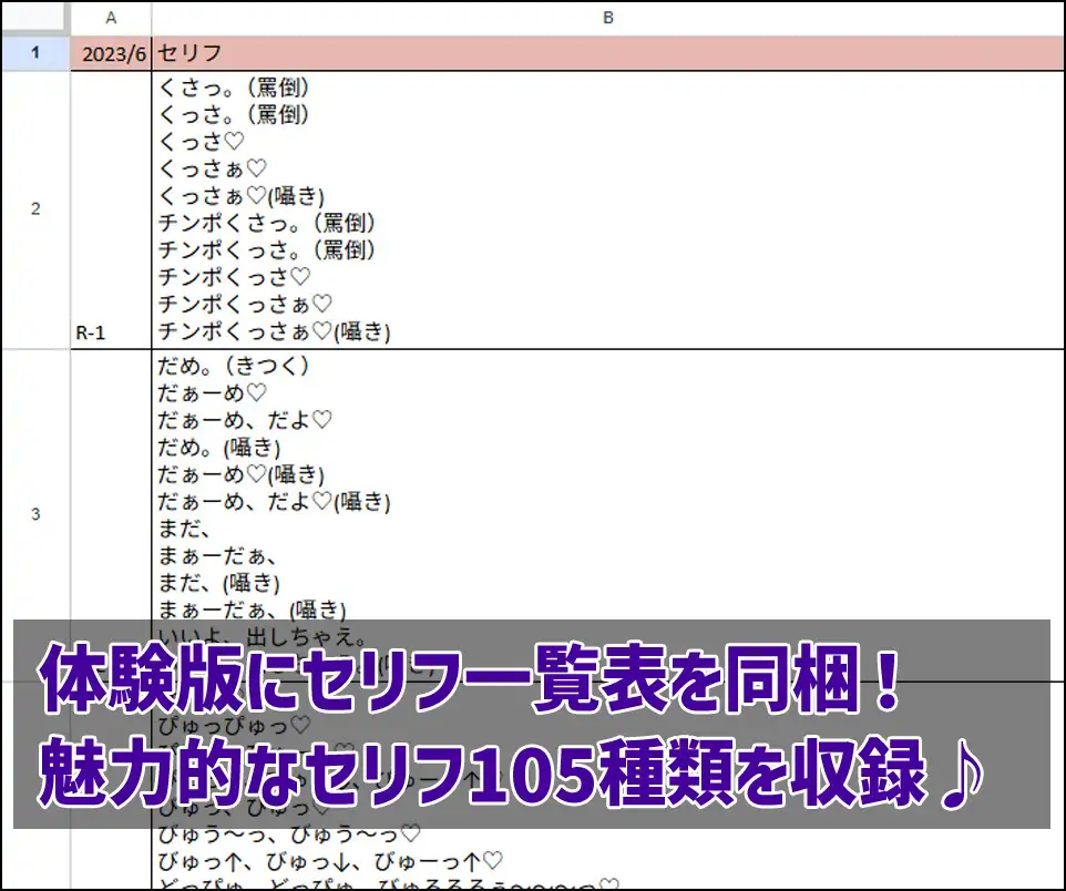 リリンちゃん追加ボイス素材集Vol.002【R18】