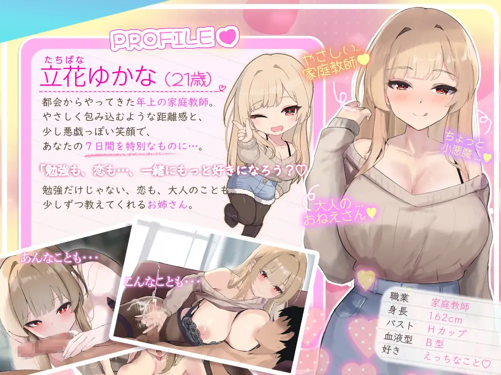 えっちなお姉ちゃんと過ごす性教育の7日間！