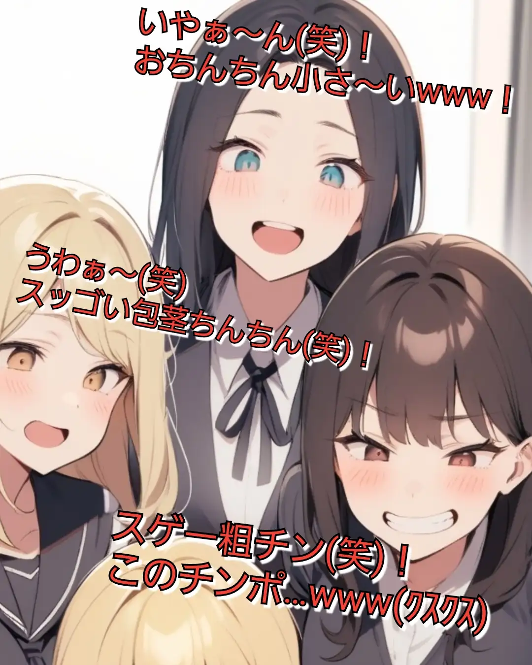 空想女学園のM男いじめ♡ 『校内を全裸でオナニーしながら歩かされる話』