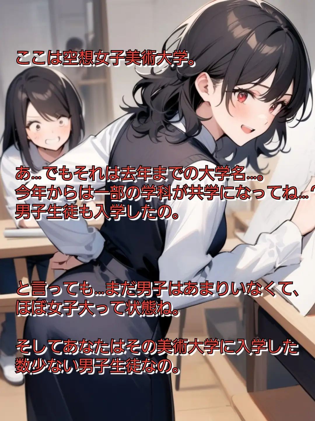 短小包茎マゾ向けCFNMボイス キミのおちんちんわらってあげる♡ 【女子美大のヌードデッサン編(1)】