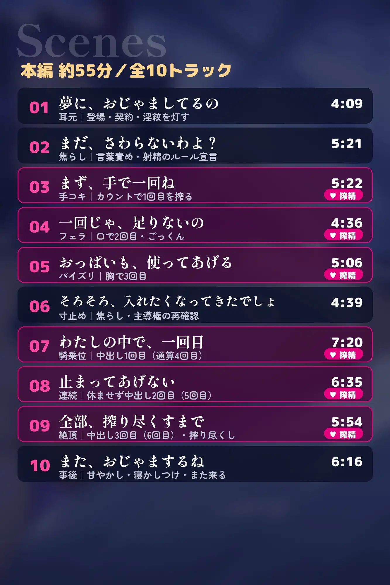 【サキュバス×搾精】【約55分・中出し3回】淫魔のお姉さんに手・口・おっぱい・中で6回搾り取られる女性優位ASMR
