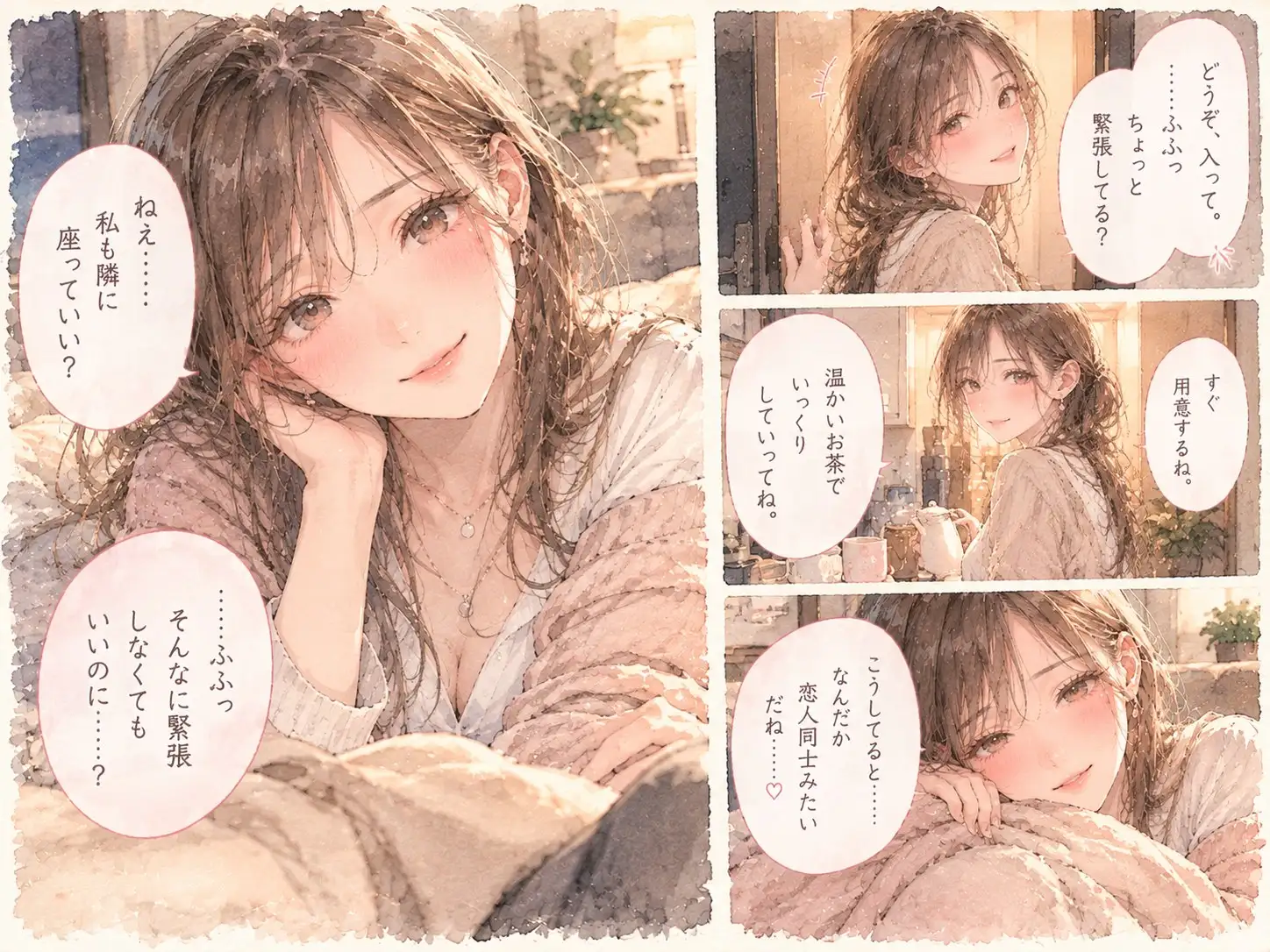 『終電を逃した夜、憧れの先輩と二人きりになった。』