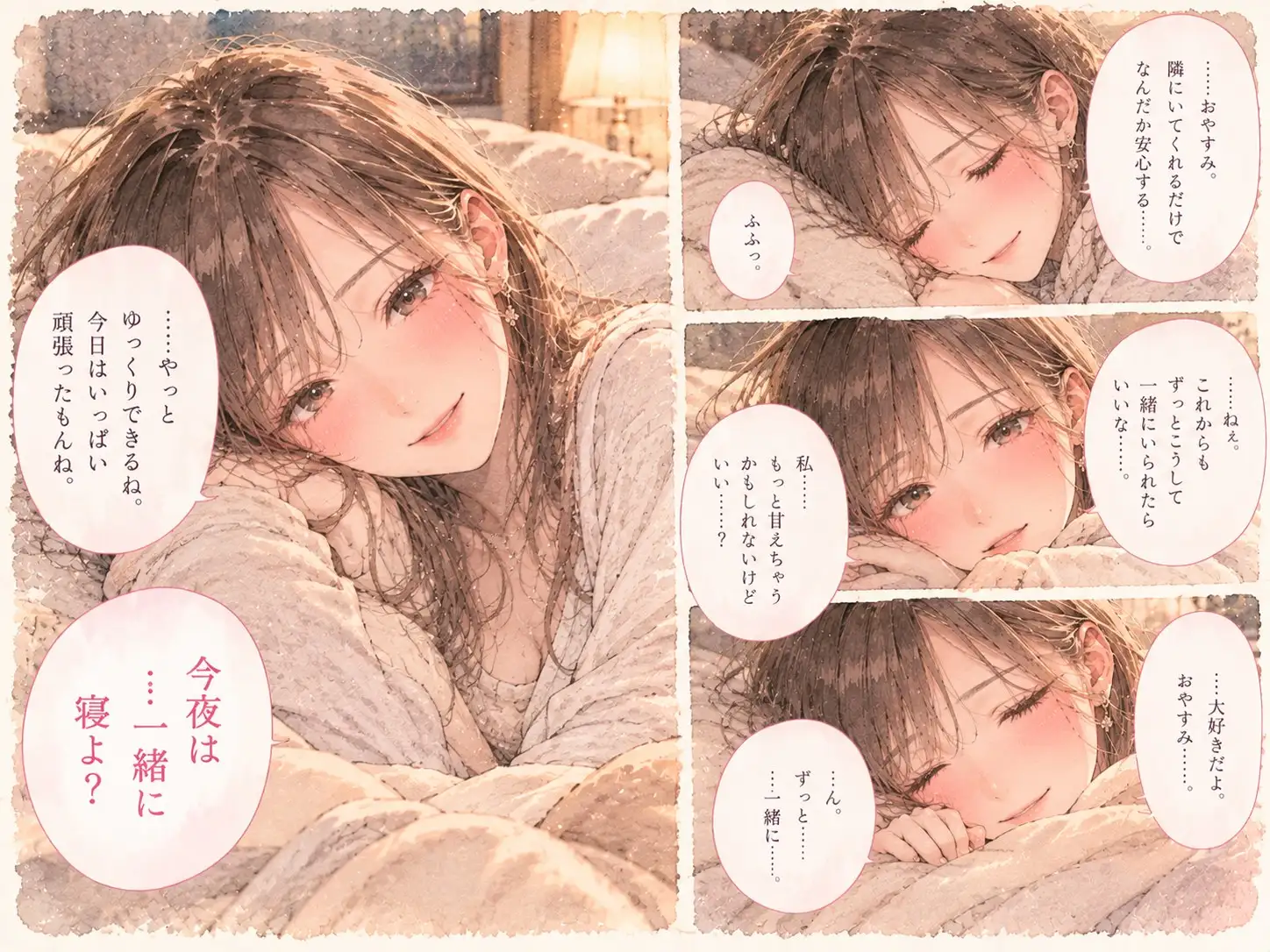 『終電を逃した夜、憧れの先輩と二人きりになった。』
