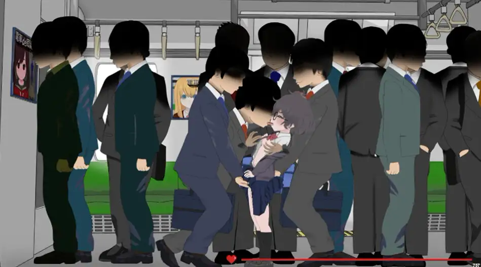 電車de痴○4‼︎いじめられっ子に・・・